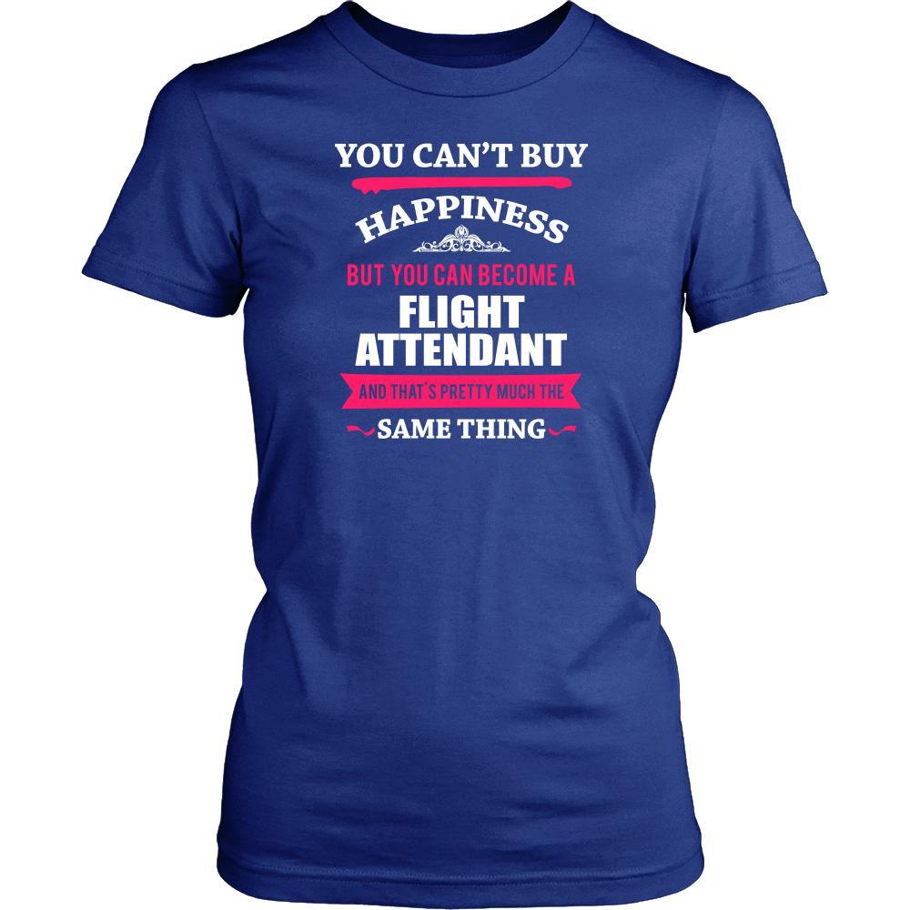 Flight Attendant Shirt - You can't buy happiness but you can become a Flight Attendant and that's pretty much the same thing Profession-T-shirt-Teelime | shirts-hoodies-mugs
