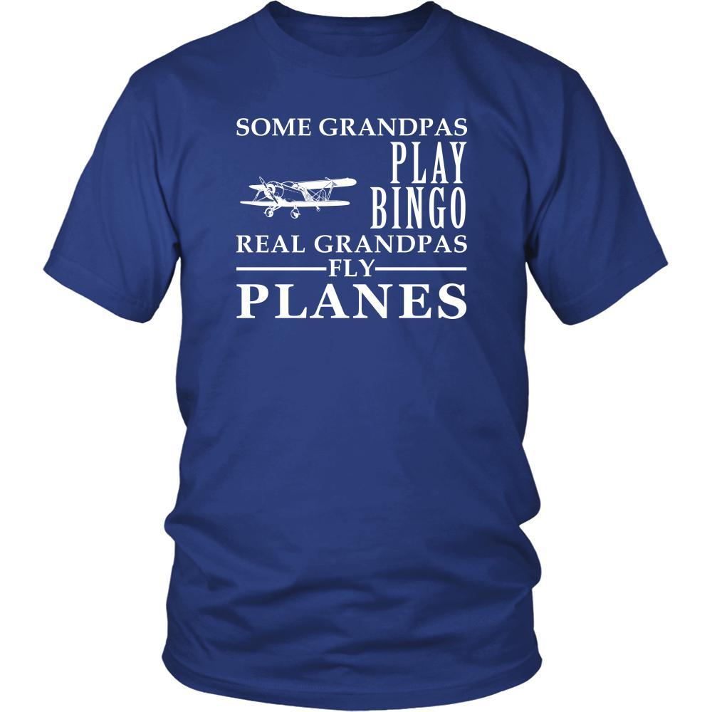 Flying Shirt Some Grandpas play bingo, real Grandpas fly planes Family Hobby-T-shirt-Teelime | shirts-hoodies-mugs