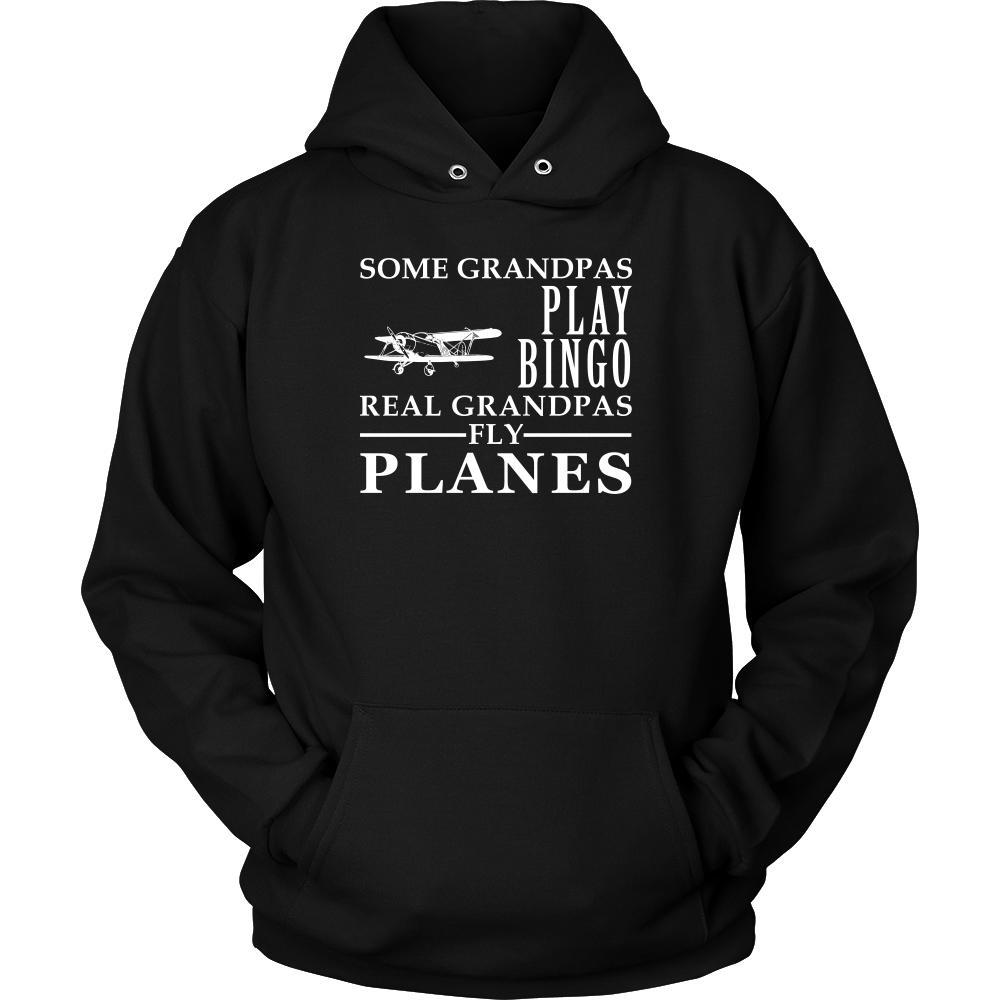 Flying Shirt Some Grandpas play bingo, real Grandpas fly planes Family Hobby-T-shirt-Teelime | shirts-hoodies-mugs