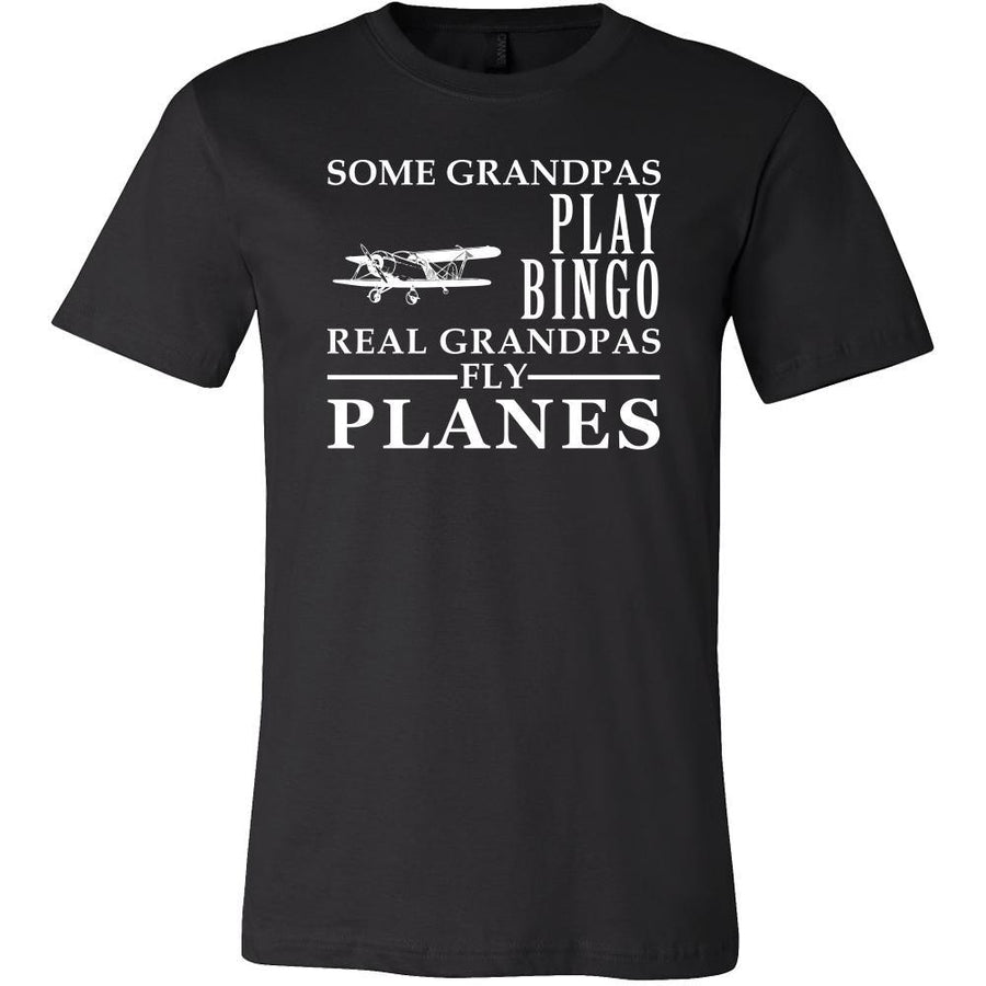 Flying Shirt Some Grandpas play bingo, real Grandpas fly planes Family Hobby-T-shirt-Teelime | shirts-hoodies-mugs