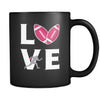 Football - LOVE Football - 11oz Black Mug-Drinkware-Teelime | shirts-hoodies-mugs