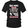 Football Shirt - Some people have to wait a lifetime to meet their favorite Football player mine calls me dad- Sport father-T-shirt-Teelime | shirts-hoodies-mugs