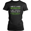 Football Shirt - Sorry If I Looked Interested, I think about Football - Sport Gift-T-shirt-Teelime | shirts-hoodies-mugs