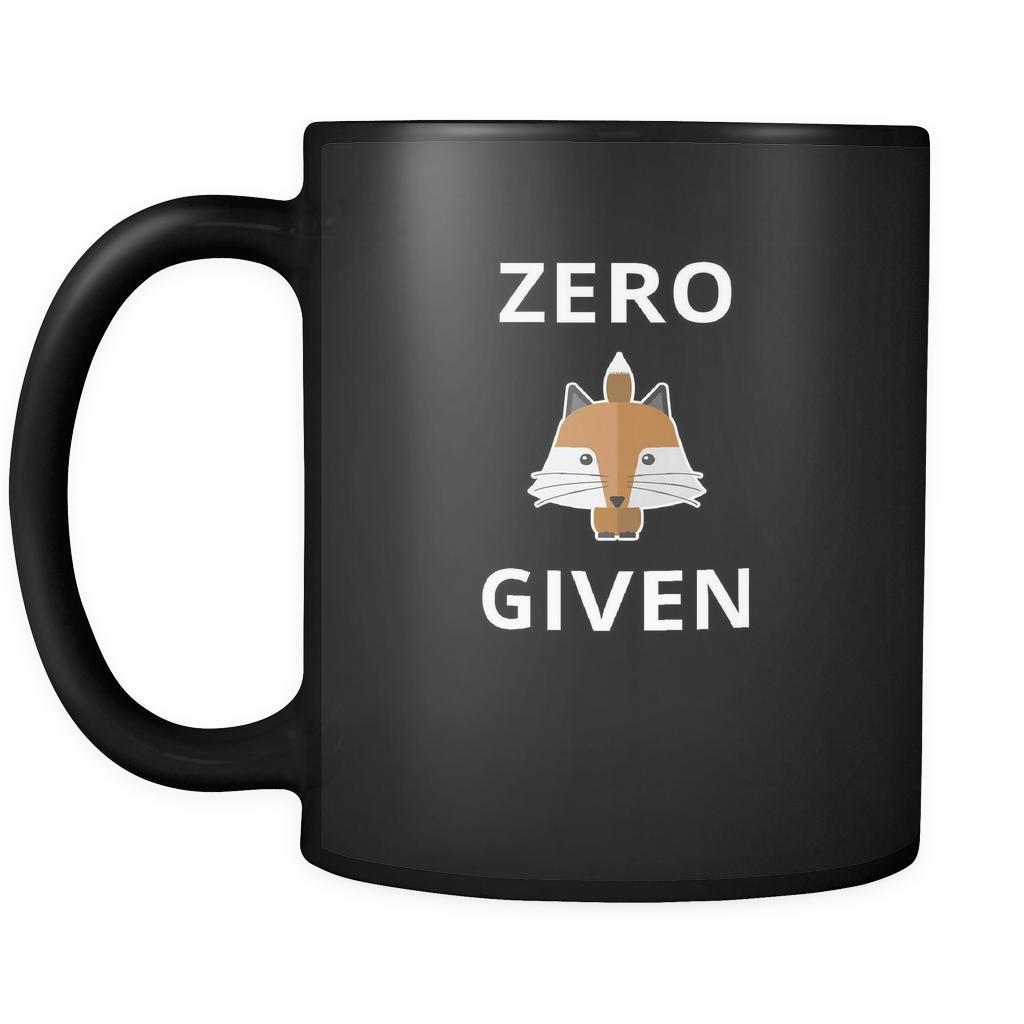 Zero Fox Given - 11oz Black Mug-Drinkware-Teelime | shirts-hoodies-mugs