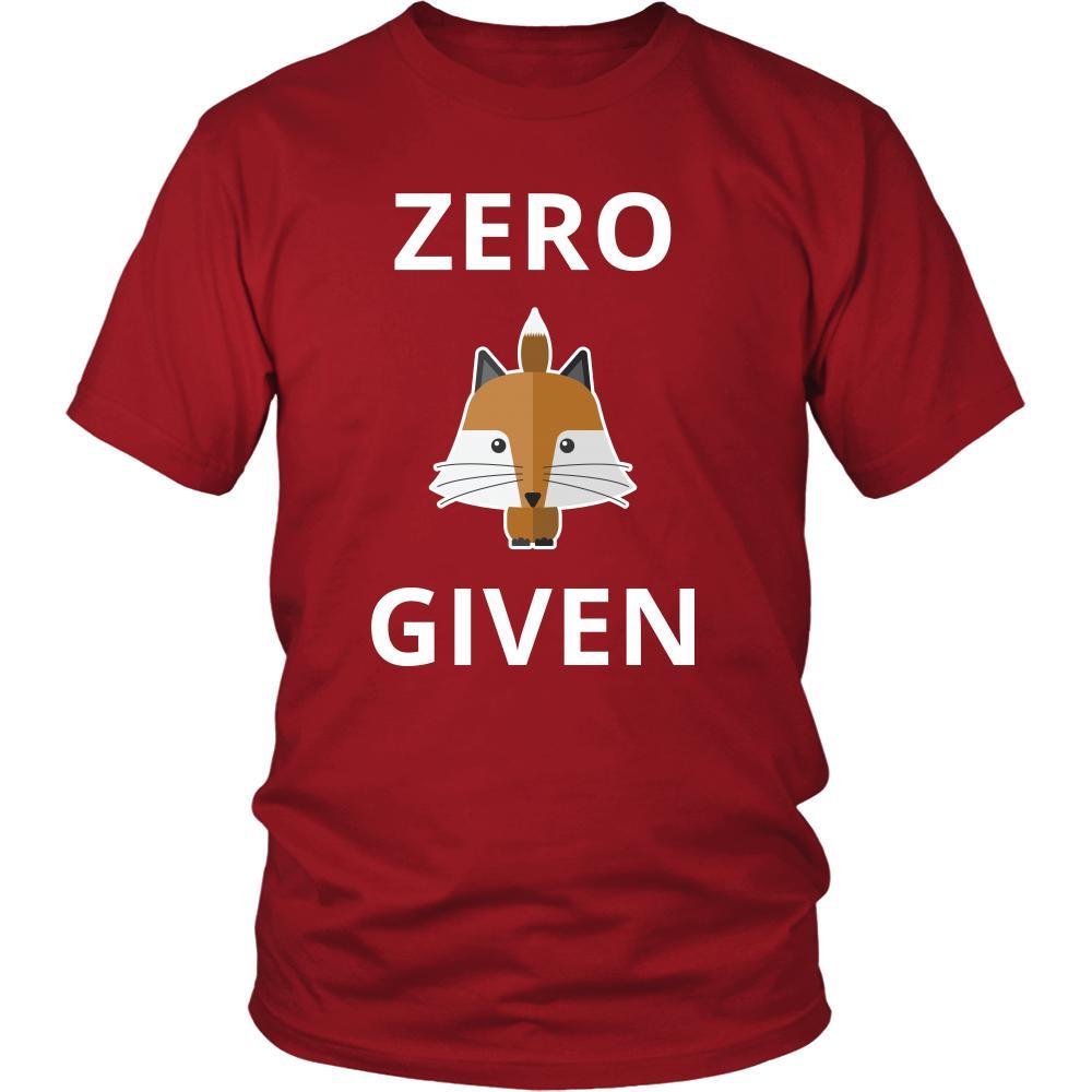 Zero Fox Given - Fox Funny Shirt-T-shirt-Teelime | shirts-hoodies-mugs