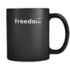 Freedom - Freedom - 11oz Black Mug-Drinkware-Teelime | shirts-hoodies-mugs
