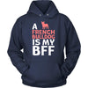 French bulldog Shirt - a French bulldog is my bff- Dog Lover Gift-T-shirt-Teelime | shirts-hoodies-mugs