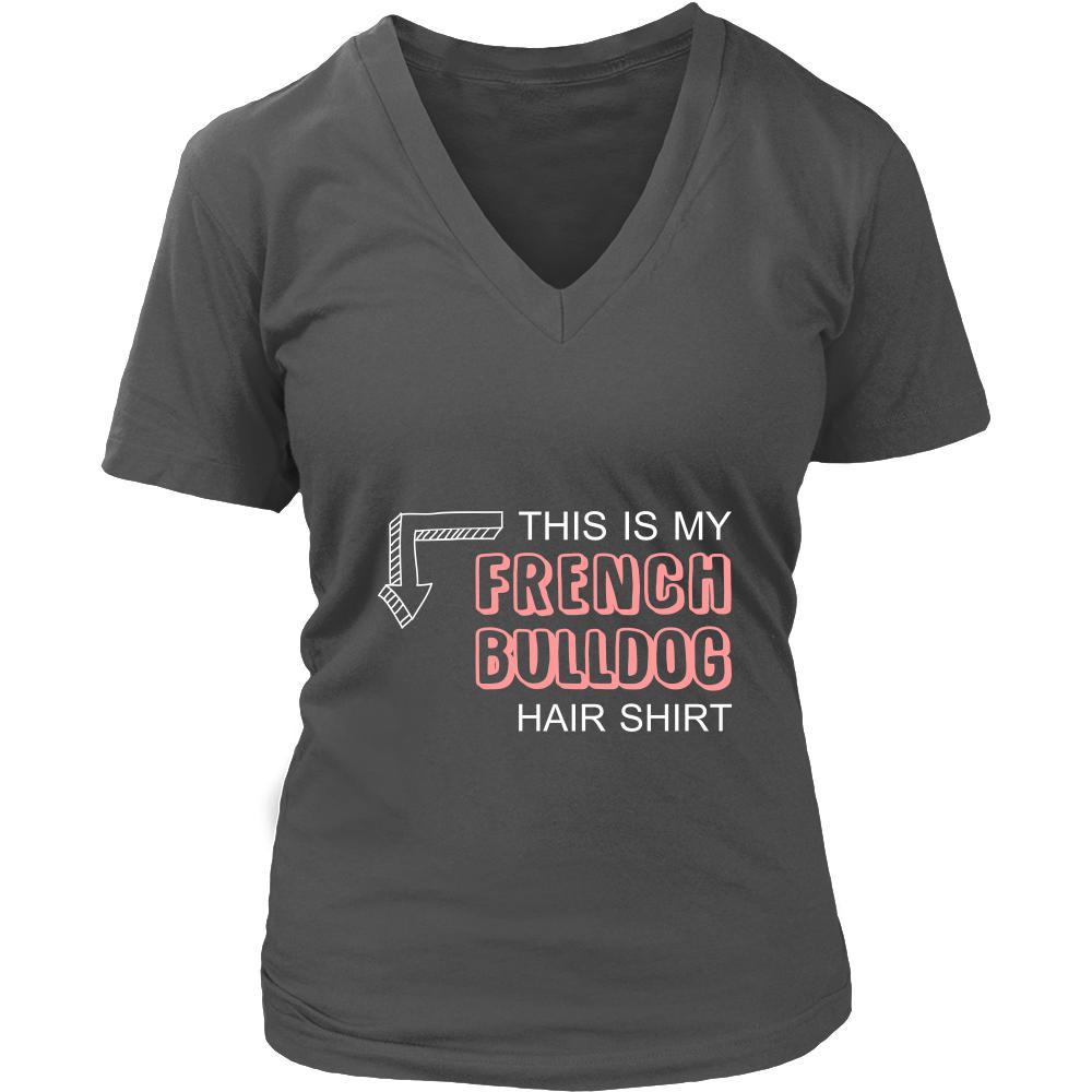 French bulldog Shirt - This is my French bulldog hair shirt - Dog Lover Gift-T-shirt-Teelime | shirts-hoodies-mugs