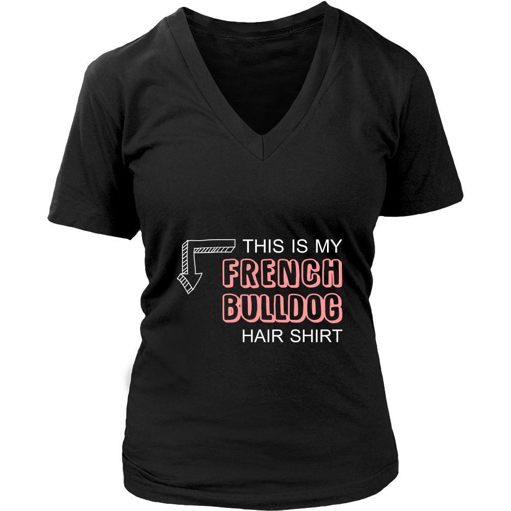 French bulldog Shirt - This is my French bulldog hair shirt - Dog Lover Gift-T-shirt-Teelime | shirts-hoodies-mugs