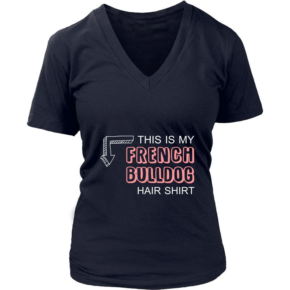 French bulldog Shirt - This is my French bulldog hair shirt - Dog Lover Gift-T-shirt-Teelime | shirts-hoodies-mugs