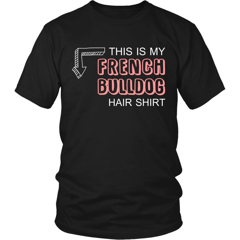 French bulldog Shirt - This is my French bulldog hair shirt - Dog Lover Gift-T-shirt-Teelime | shirts-hoodies-mugs