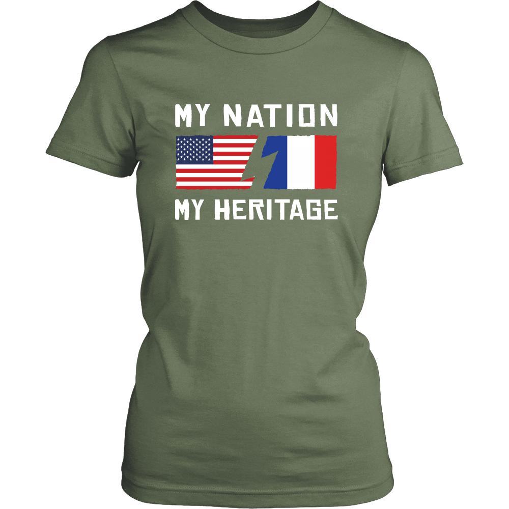 French Shirt - My Nation - My Heritage - France Roots Gift-T-shirt-Teelime | shirts-hoodies-mugs