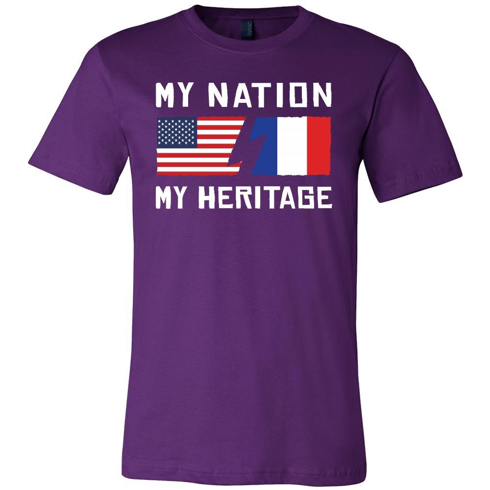 French Shirt - My Nation - My Heritage - France Roots Gift-T-shirt-Teelime | shirts-hoodies-mugs