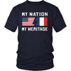 French Shirt - My Nation - My Heritage - France Roots Gift-T-shirt-Teelime | shirts-hoodies-mugs