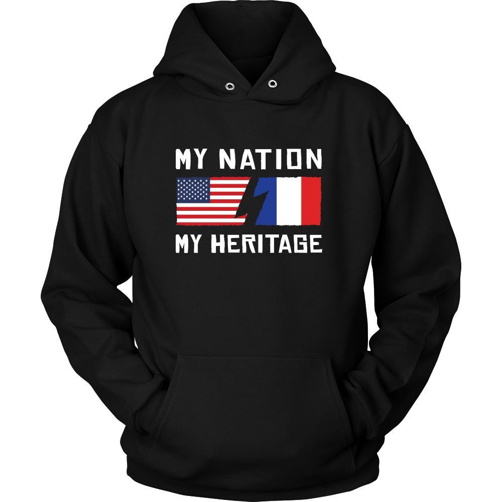 French Shirt - My Nation - My Heritage - France Roots Gift-T-shirt-Teelime | shirts-hoodies-mugs