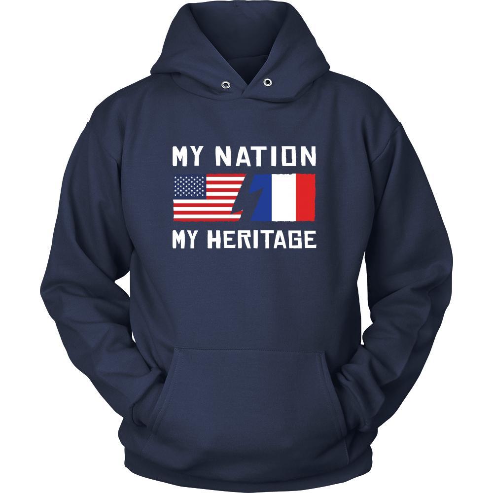 French Shirt - My Nation - My Heritage - France Roots Gift-T-shirt-Teelime | shirts-hoodies-mugs