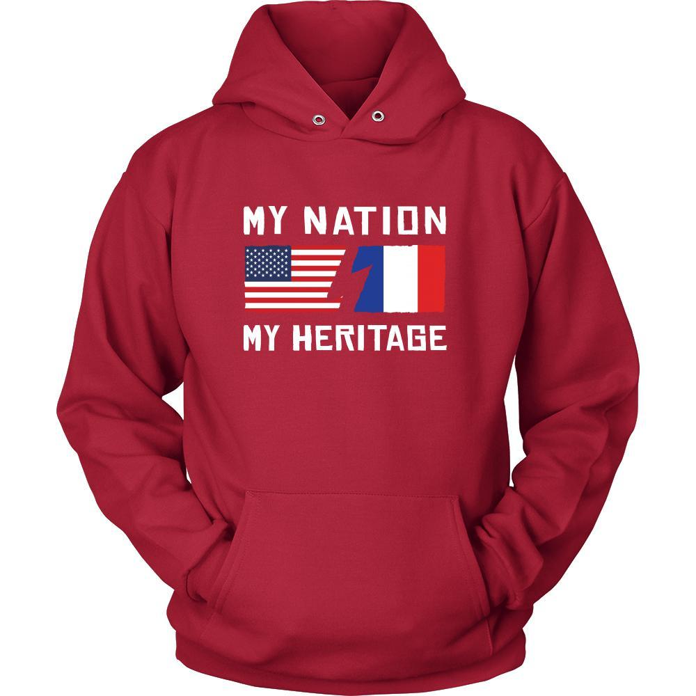French Shirt - My Nation - My Heritage - France Roots Gift-T-shirt-Teelime | shirts-hoodies-mugs