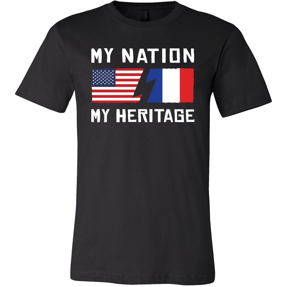 French Shirt - My Nation - My Heritage - France Roots Gift-T-shirt-Teelime | shirts-hoodies-mugs