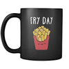 Funny Fry day 11oz Black Mug-Drinkware-Teelime | shirts-hoodies-mugs