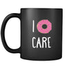 Funny I donut care 11oz Black Mug-Drinkware-Teelime | shirts-hoodies-mugs