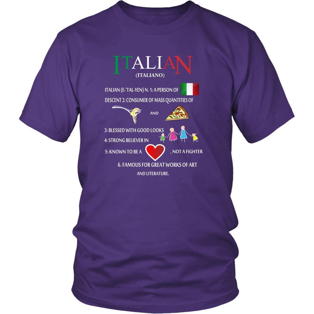 Funny italian tee shirts on sale