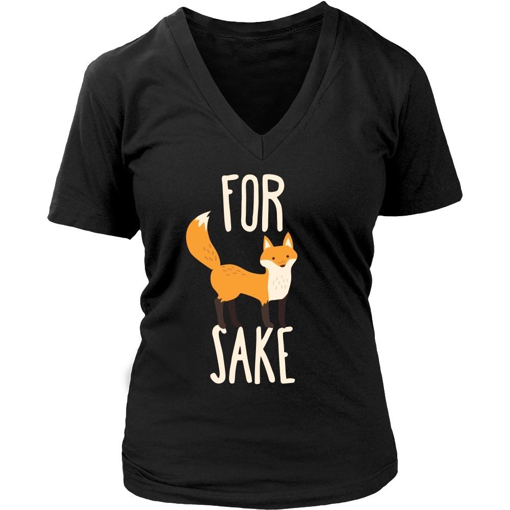 Funny T Shirt - For Fox Sake-T-shirt-Teelime | shirts-hoodies-mugs