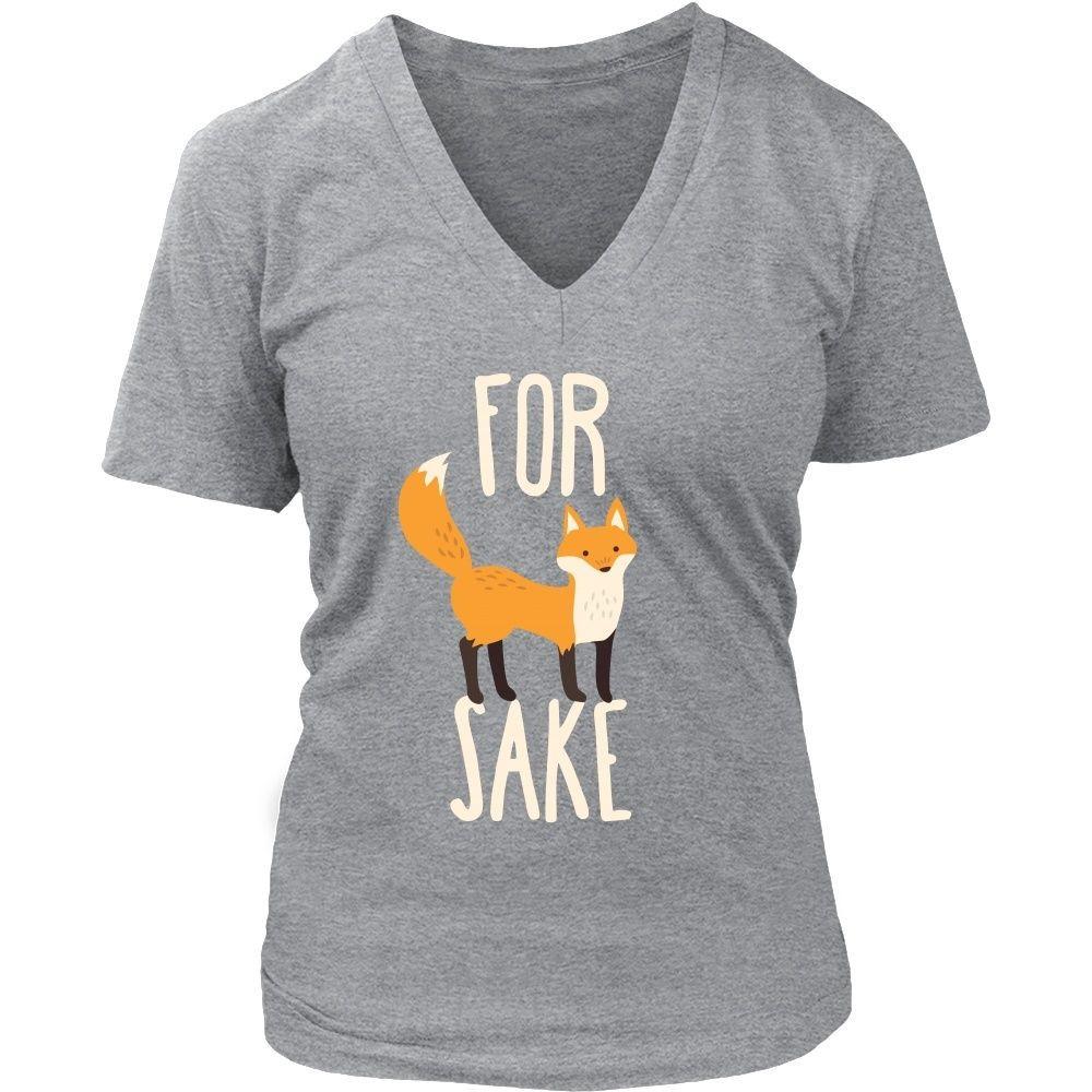 Funny T Shirt - For Fox Sake-T-shirt-Teelime | shirts-hoodies-mugs