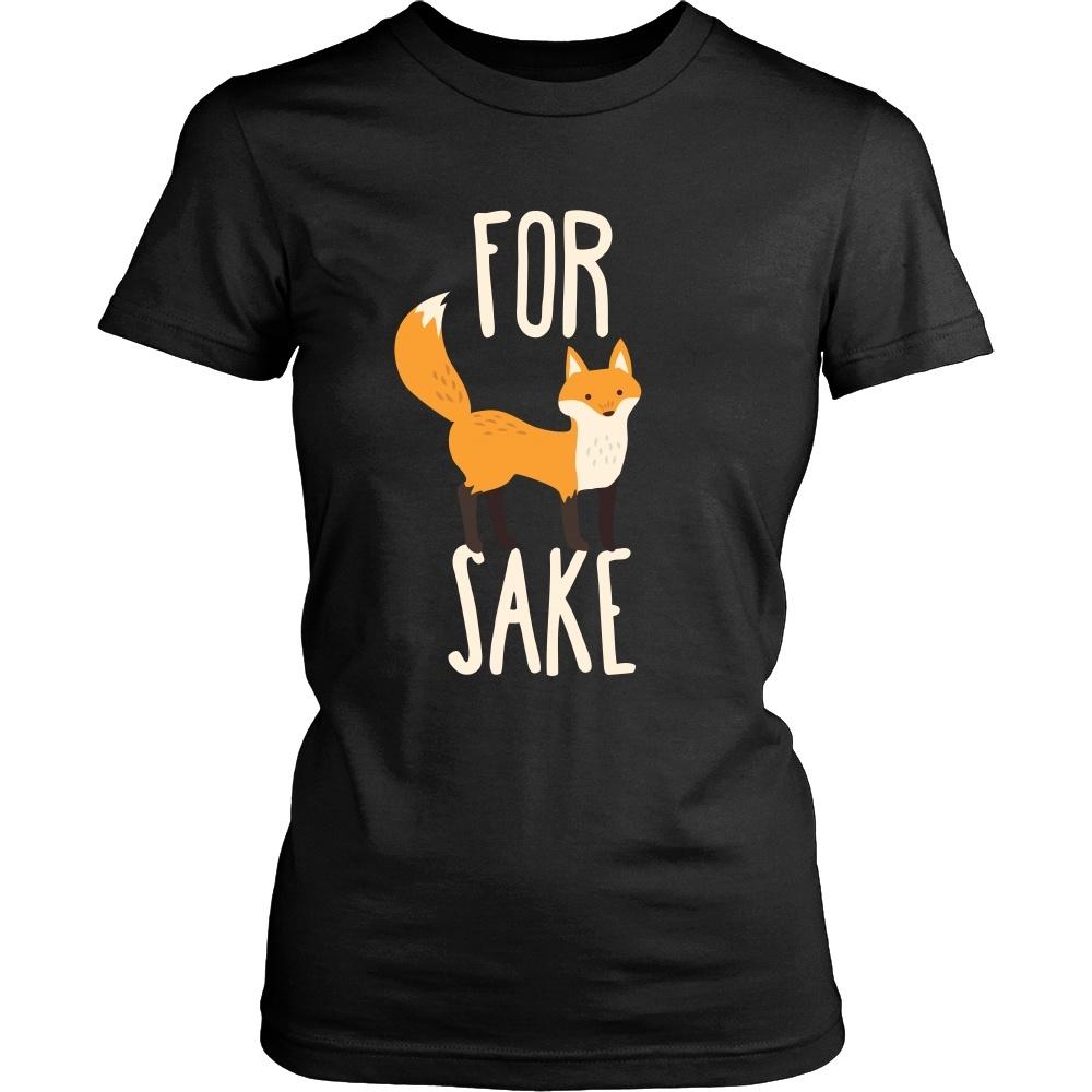 Funny T Shirt - For Fox Sake-T-shirt-Teelime | shirts-hoodies-mugs