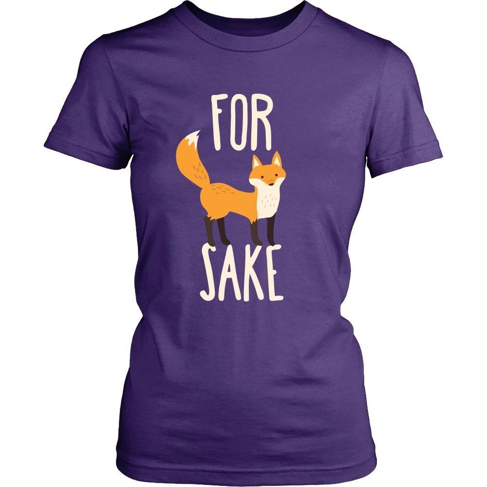 Funny T Shirt - For Fox Sake-T-shirt-Teelime | shirts-hoodies-mugs