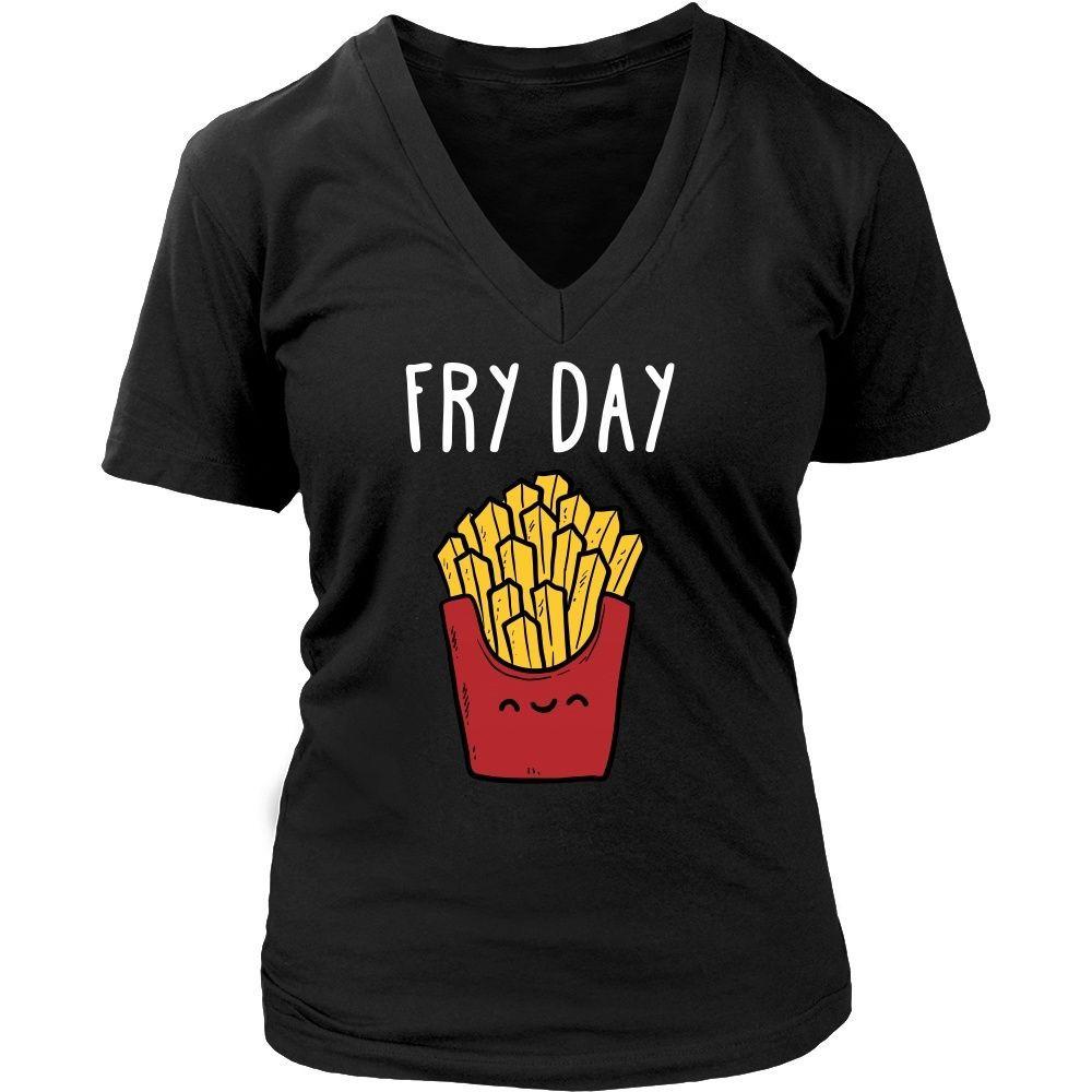 Funny T Shirt - Fry Day-T-shirt-Teelime | shirts-hoodies-mugs