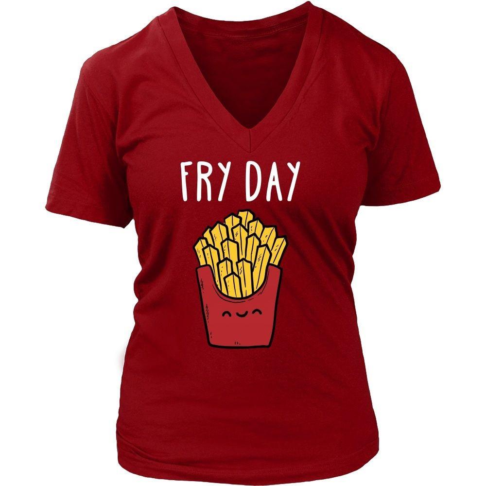 Funny T Shirt - Fry Day-T-shirt-Teelime | shirts-hoodies-mugs