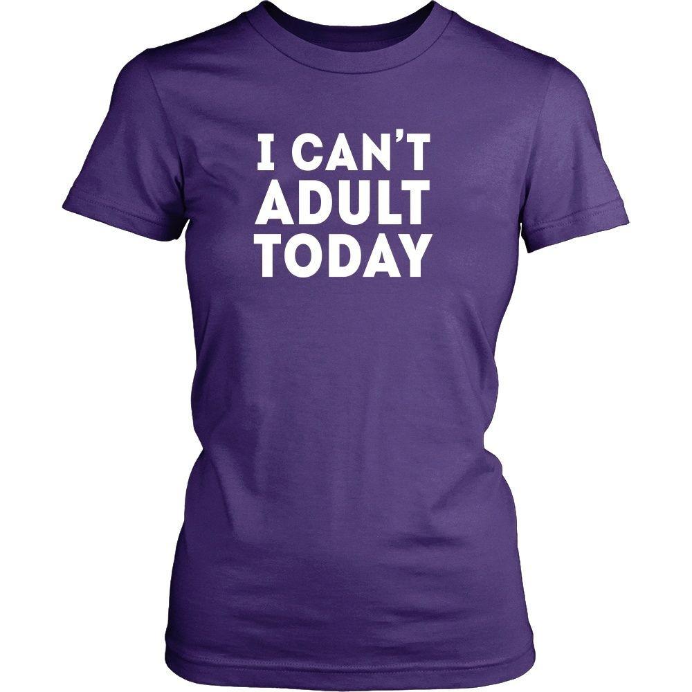 Funny T Shirt - I can't adult today-T-shirt-Teelime | shirts-hoodies-mugs