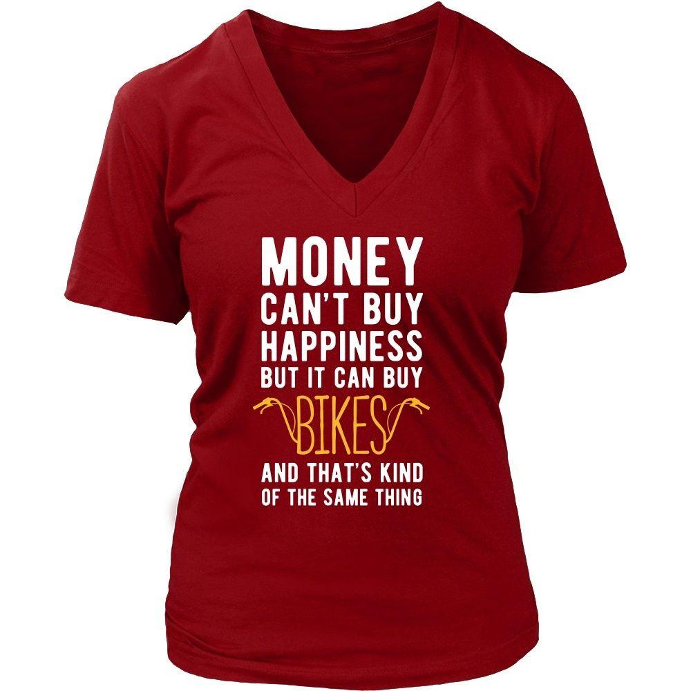 Funny T Shirt - Money can't buy happiness but it can buy bikes and that's kind of the same thing T Shirt-T-shirt-Teelime | shirts-hoodies-mugs