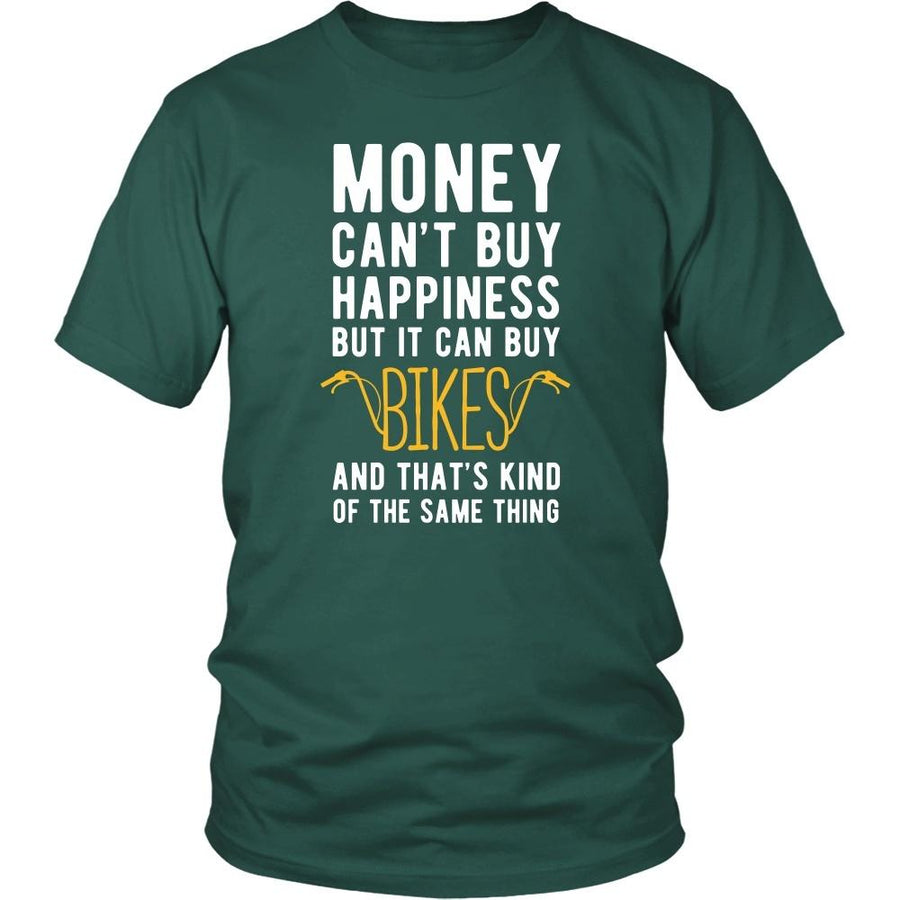 Funny T Shirt - Money can't buy happiness but it can buy bikes and that's kind of the same thing T Shirt-T-shirt-Teelime | shirts-hoodies-mugs