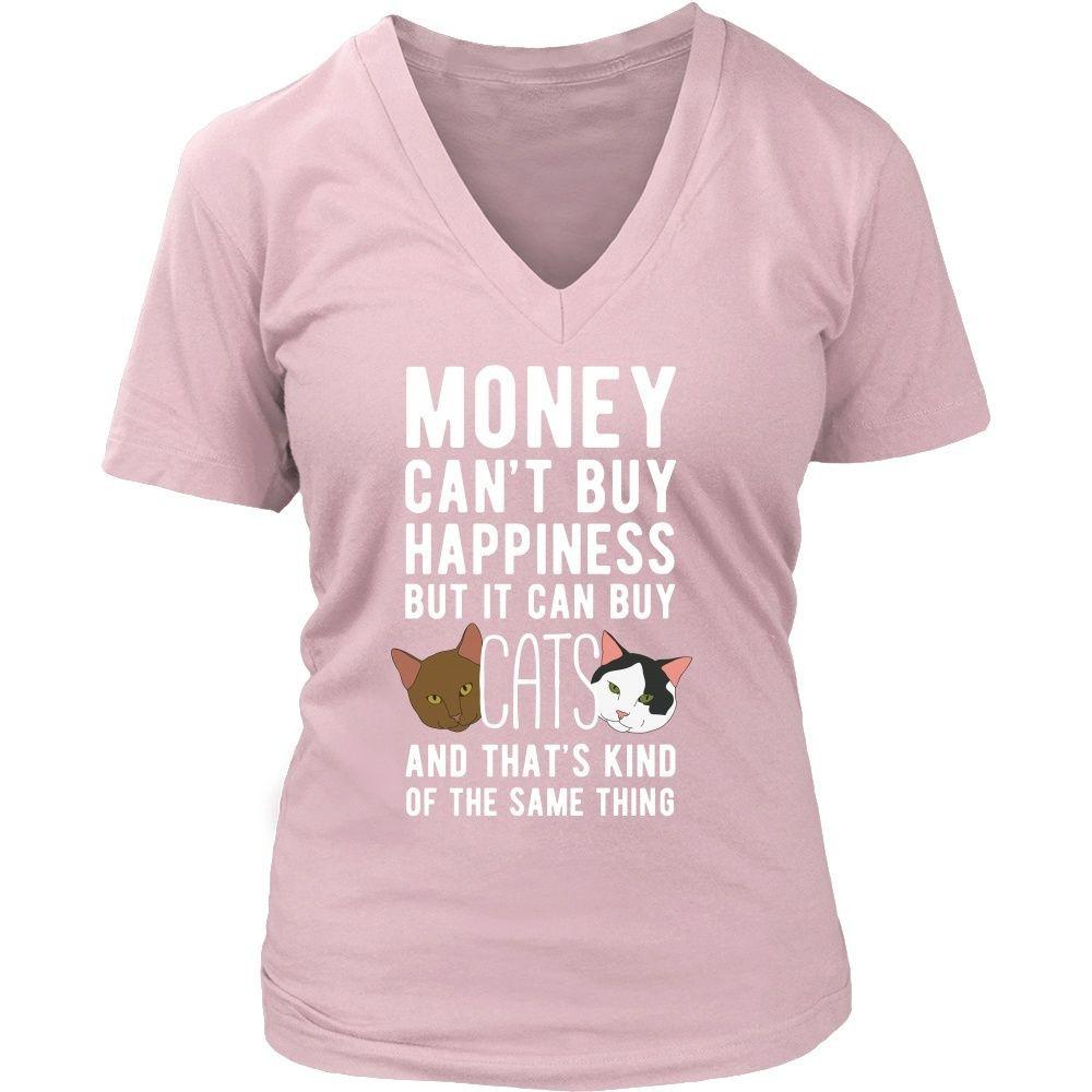 Funny T Shirt - Money can't buy happiness but it can buy cats and that's kind of the same thing T Shirt-T-shirt-Teelime | shirts-hoodies-mugs