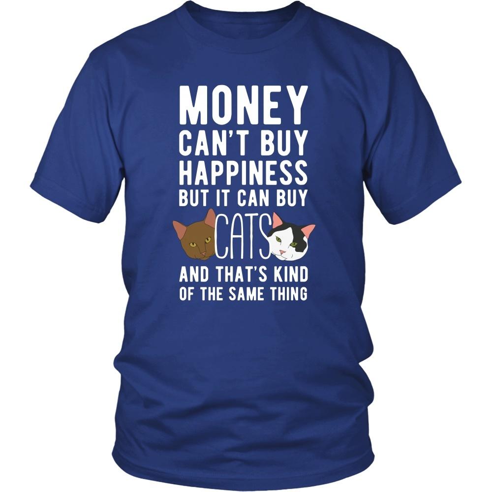 Funny T Shirt - Money can't buy happiness but it can buy cats and that's kind of the same thing T Shirt-T-shirt-Teelime | shirts-hoodies-mugs
