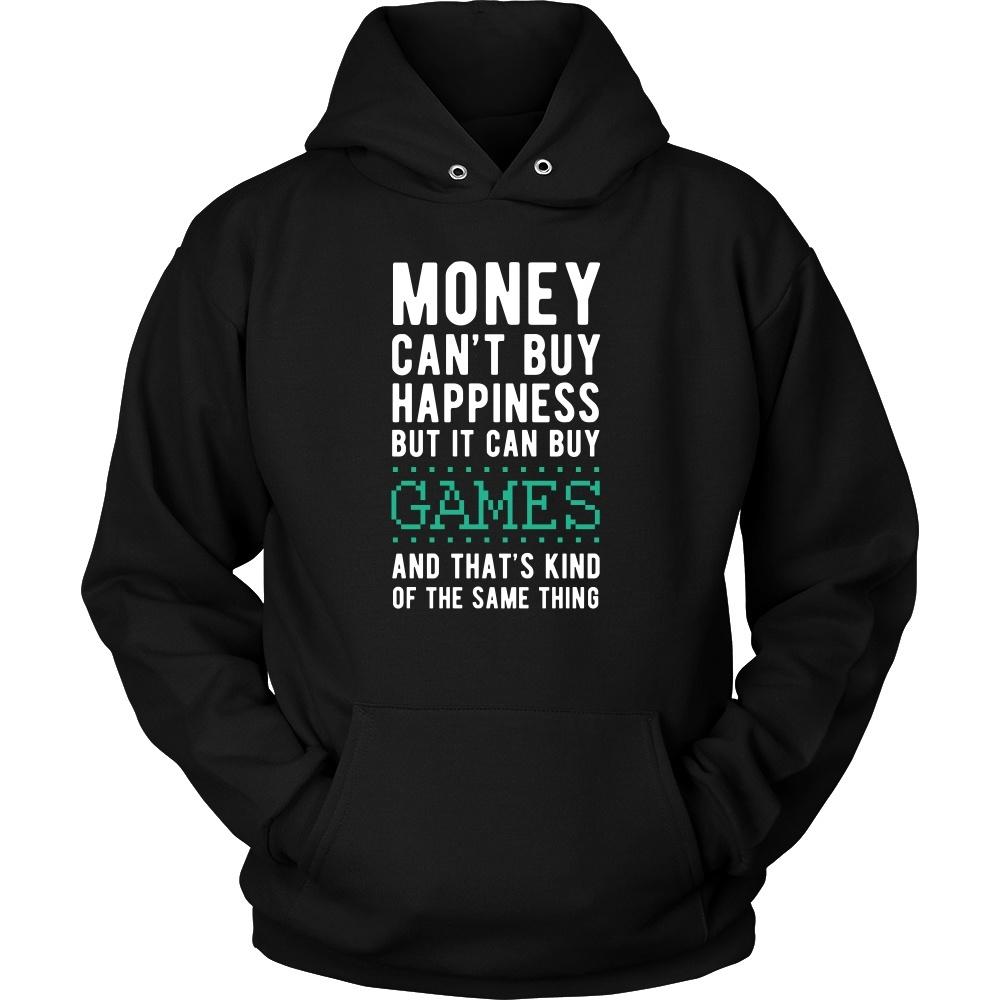 Funny T Shirt - Money can't buy happiness but it can buy games and that's kind of the same thing T Shirt-T-shirt-Teelime | shirts-hoodies-mugs