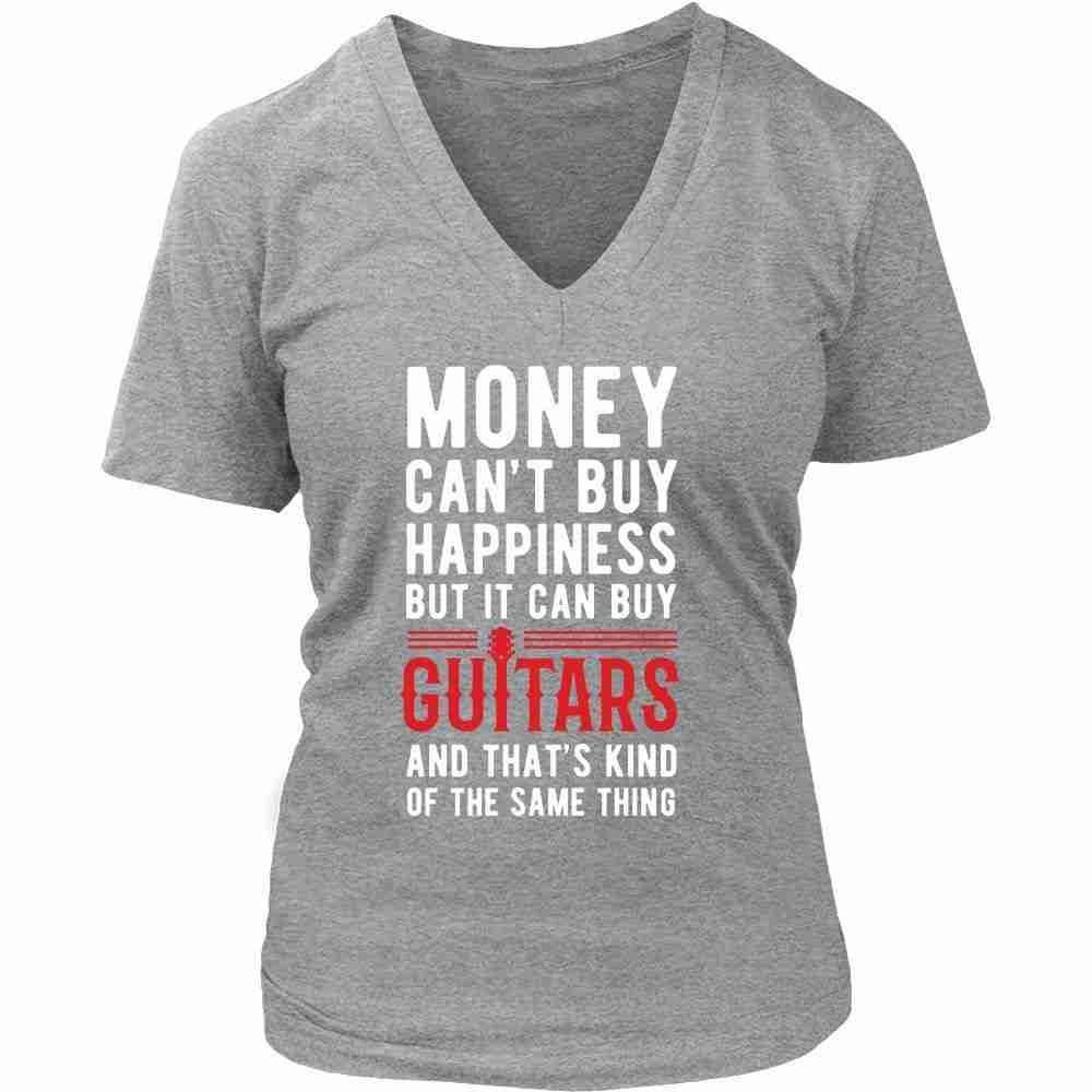 Funny T Shirt - Money can't buy happiness but it can buy guitars and that's kind of the same thing T Shirt-T-shirt-Teelime | shirts-hoodies-mugs