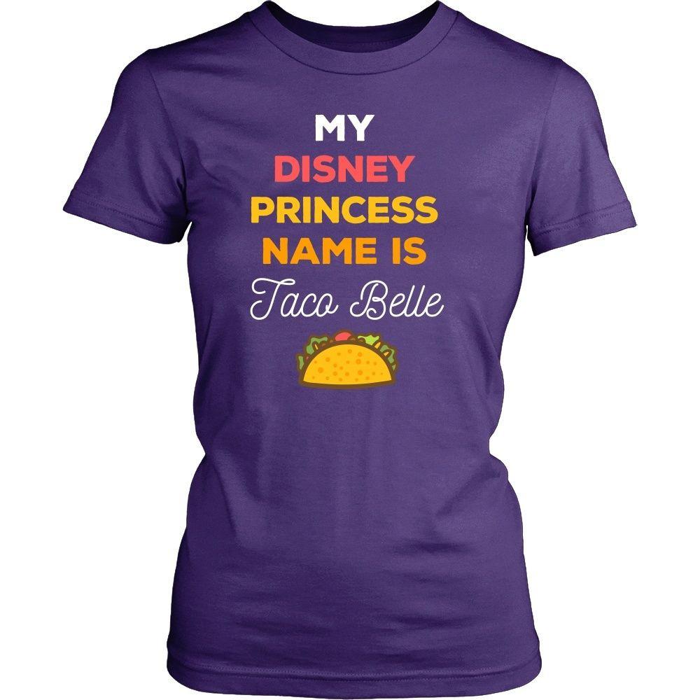 Funny T Shirt - My disney princess name is Taco Belle-T-shirt-Teelime | shirts-hoodies-mugs