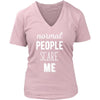 Funny T Shirt - Normal people scare me-T-shirt-Teelime | shirts-hoodies-mugs