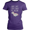 Funny T Shirt - Sorry I can't I have to walk my unicorn-T-shirt-Teelime | shirts-hoodies-mugs