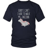 Funny T Shirt - Sorry I can't I have to walk my unicorn-T-shirt-Teelime | shirts-hoodies-mugs