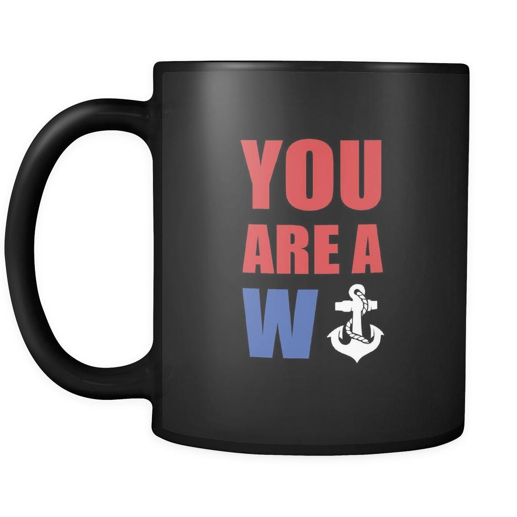 Funny You are a wanchor 11oz Black Mug-Drinkware-Teelime | shirts-hoodies-mugs