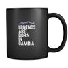 Gambia Legends are born in Gambia 11oz Black Mug-Drinkware-Teelime | shirts-hoodies-mugs
