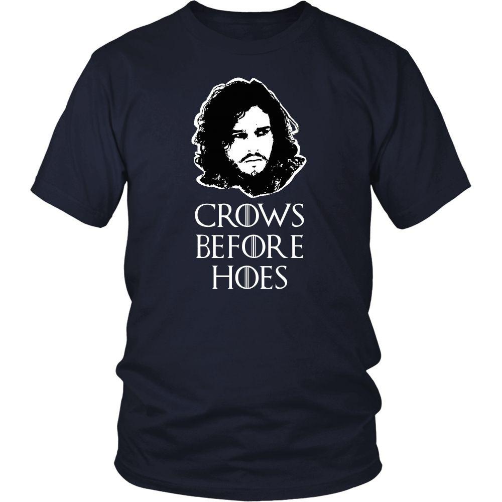 Game of Thrones T Shirt - Crows Before Hoes - TV & Movies-T-shirt-Teelime | shirts-hoodies-mugs