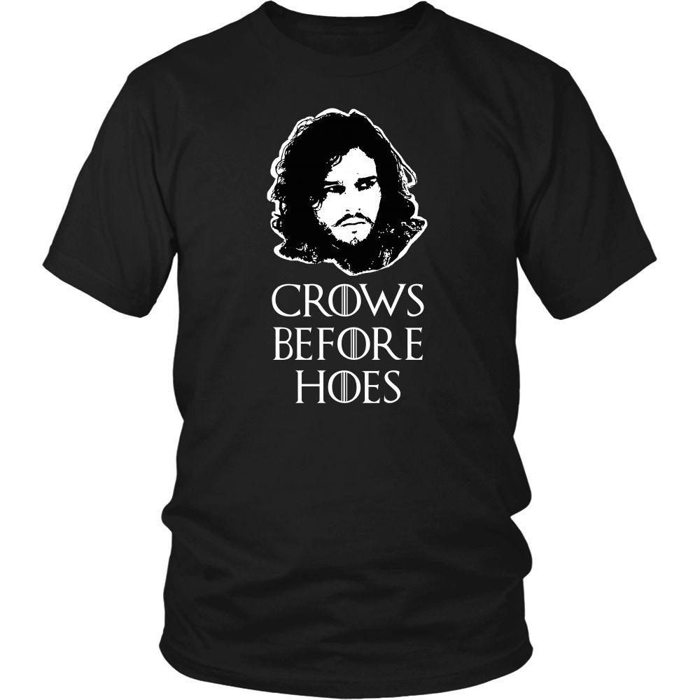 Game of Thrones T Shirt - Crows Before Hoes - TV & Movies-T-shirt-Teelime | shirts-hoodies-mugs