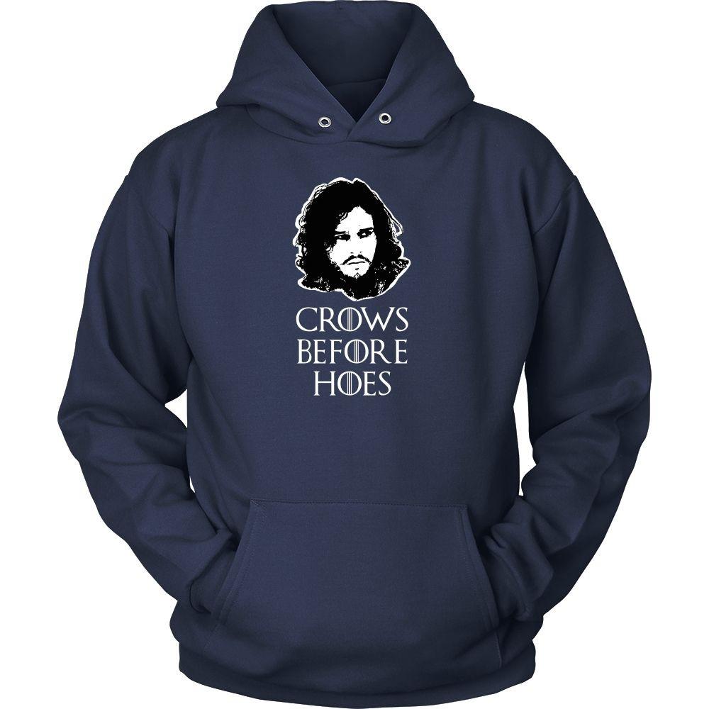 Game of Thrones T Shirt - Crows Before Hoes - TV & Movies-T-shirt-Teelime | shirts-hoodies-mugs