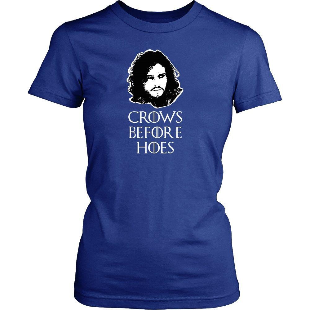 Game of Thrones T Shirt - Crows Before Hoes - TV & Movies-T-shirt-Teelime | shirts-hoodies-mugs