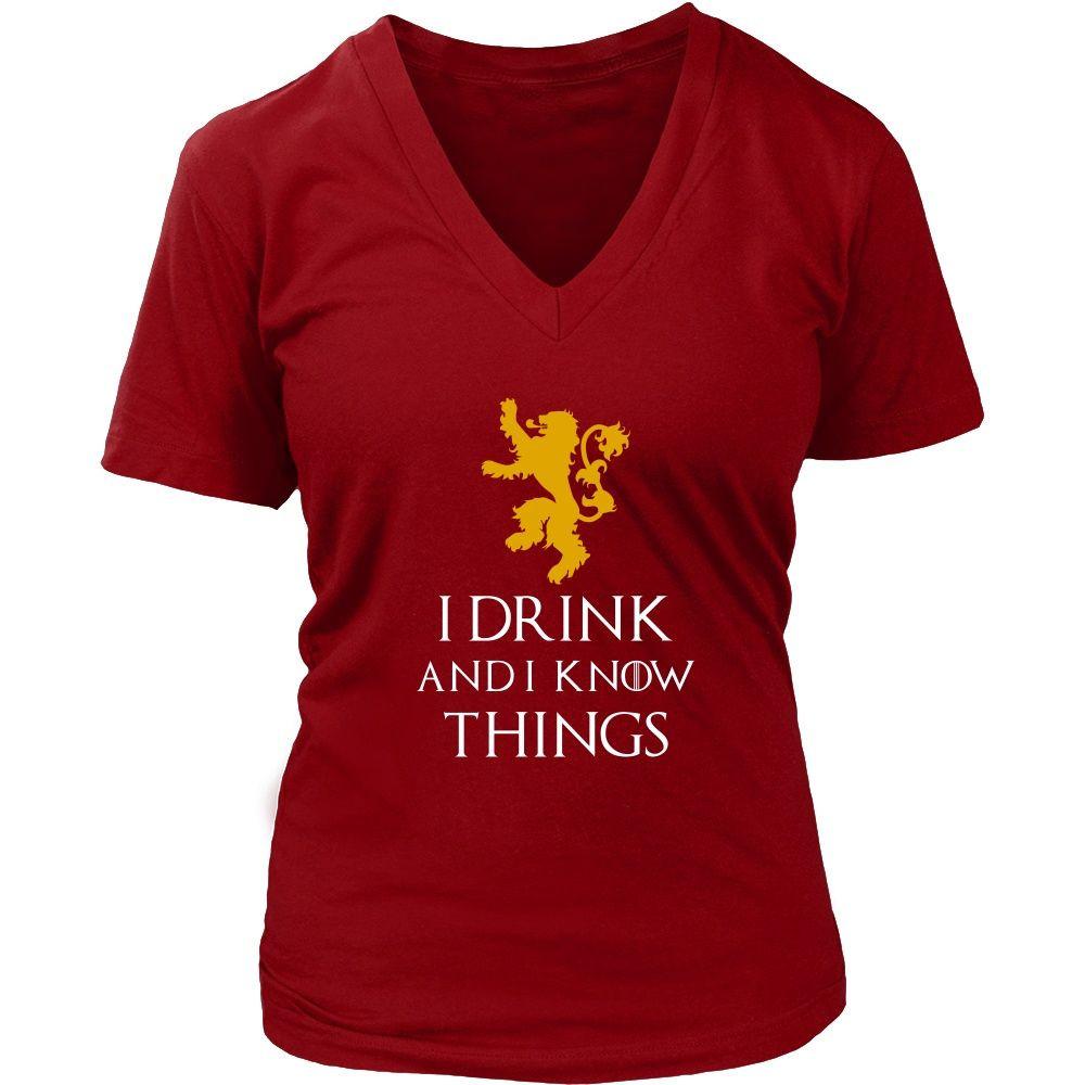 Game of Thrones T Shirt - I Drink And I Know Things - TV & Movies-T-shirt-Teelime | shirts-hoodies-mugs