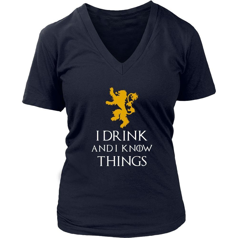 Game of Thrones T Shirt - I Drink And I Know Things - TV & Movies-T-shirt-Teelime | shirts-hoodies-mugs